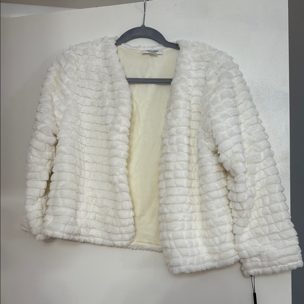 Calvin Klein Cream Teddy Jacket